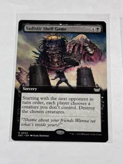 Sadistic Shell Game Extended Art Duskmourn: House of Horror #53 - Image 1