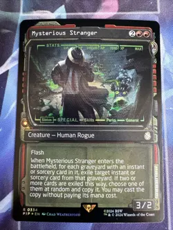 MTG FALLOUT: Mysterious Stranger (Showcase) FOIL - Image 1