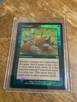 MTG FOOD CHAIN (Foil) Mercadian Masques MTG NM-MINT - Image 1