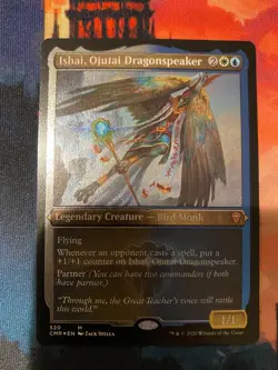 MTG Commander Legends Ishai Ojutai Dragonspeaker Foil Etched - Image 1