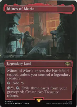 Mines of Moria (Borderless) - FOIL - R Universes Beyond: The Lord of the Rings: - Image 1