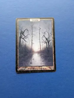 MTG Swamp Full Art: Unhinged #138 - EX - Image 1