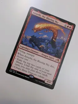 MTG - Atsushi, the Blazing Sky - Wilds of Eldraine NM/M Condition - Image 2