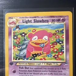 Light Slowbro 1st Edition Neo Destiny 51/105 Uncommon WOTC Vintage Pokemon - Image 2
