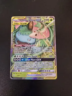 Pokemon TCG Venusaur & Snivy GX 1/236 Tag Team Cosmic Eclipse Near Mint (NM) - Image 1