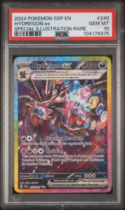 2024 POKEMON SSP EN-SURGING SPARKS SPECIAL ILLUSTRATION RARE HYDREIGON EX PSA 10 - Image 1