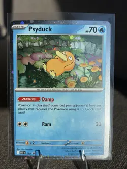 Pokemon TCG Psyduck MEP 007 Mega Evolution Pokemon Blister Promo Cosmos Holo NM - Image 1