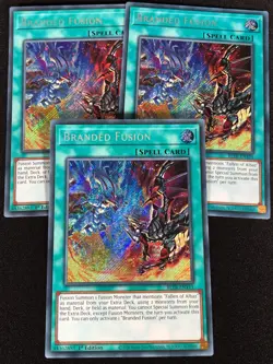 Yugioh Branded Fusion BLTR-EN111 1st Secret x3 (NM) - Image 1