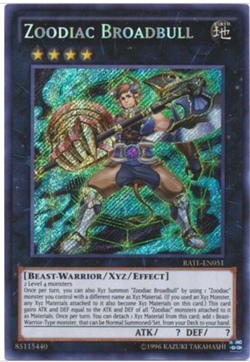 Yugioh! - Zoodiac Broadbull - RATE-EN051 - Secret Rare - Unlimited Ed-NM/M - Image 1