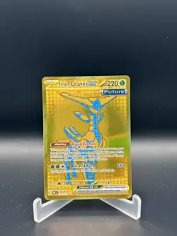 Iron Leaves Ex 176/131 Gold Hyper - Prismatic Evolutions - Pokemon Card - NM - Image 1
