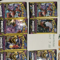 Pokemon Sun & Moon Unified Minds 3 Card Packs x11 - Image 2