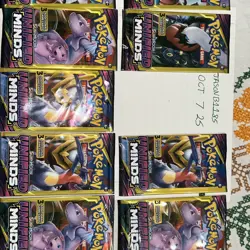 Pokemon Sun & Moon Unified Minds 3 Card Packs x11 - Image 3