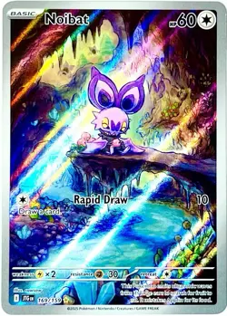 Noibat 169/159 Illustration Rare Pokemon Card TCG 2025 S&V Journey Together NM+ - Image 1