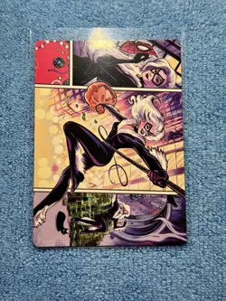 Magic MTG Black Cat Cunning Thief Art Card Series: Marvel's Spider-Man Regular - Image 1