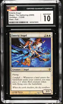 EMERIA ANGEL Zendikar Foil Rare CGC 10 MTG [Nostalgium] - Image 1
