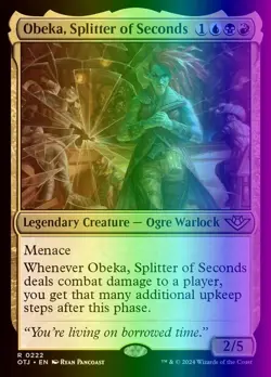 MTG Obeka, Splitter of Seconds (222/441) Outlaws of Thunder Junction LP FOIL - Image 1