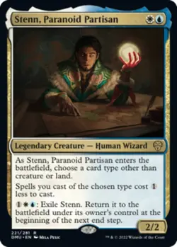 1x Stenn, Paranoid Partisan - Foil NM-Mint, English Dominaria United MTG Magic - Image 1