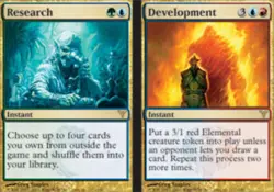 1x Research // Development - Foil Light Play, English Dissension MTG Magic - Image 1