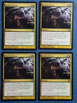 MTG 4x Morbid Bloom x4 LP Alara Reborn Magic the Gathering Playset - Image 1