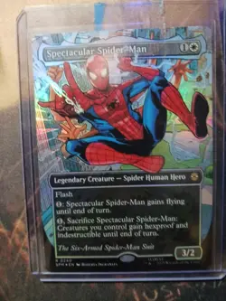 Spectacular Spider-Man (0240) (Borderless) (Textured Foil) Marvel's Spider-Man - Image 1