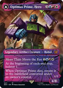 MTG Optimus Prime, Hero Optimus Prime Autobot Leader Borderless - Transformers - Image 1