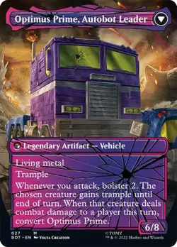 MTG Optimus Prime, Hero Optimus Prime Autobot Leader Borderless - Transformers - Image 2