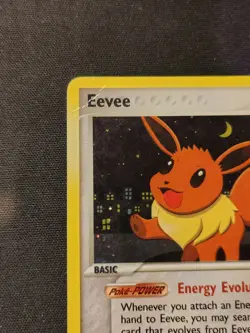 **Damaged Eevee Reverse Holo Stamped Pokemon Card 55/115 - Unseen Forces - Image 4