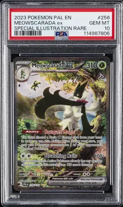 2023 POKEMON PAL EN-PALDEA EVOLVED #256 MEOWSCARADA EX PSA 10 - Image 1