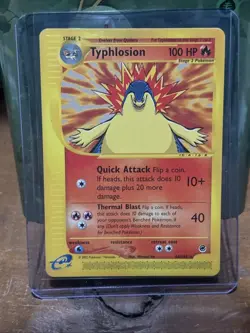 Typhlosion 64/165 - LP - Non Holo Rare - Pokemon Expedition 2002 WOTC Vintage - Image 1