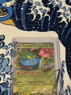 Pokemon TCG Venusaur EX Holo Double Rare Stellar Crown 001/142 NM/M Condition - Image 2