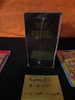 Pokemon TCG: Crown Zenith Elite Trainer Box Factory Sealed + Sealed Lot Large - Image 5