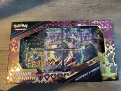 1x Pokemon Crown Zenith Morpeko V-UNION Premium Collection Box NEW SEALED - Image 1
