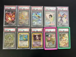 🔥Pokemon PSA Lot of 10 - All but 1 PSA 10! Charizard/Eevee/Dragonite/and more🔥 - Image 1