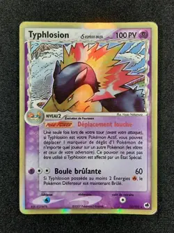 Carte Pokemon Typhlosion Holo Espece Delta 2007 EX Ile Des Dragons 12/101 PL FR - Image 1