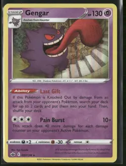 Gengar 057/198 Holo - Pokemon TCG Chilling Reign 2021 - Image 1