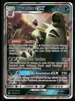 Tyranitar GX 121/214 - Pokemon TCG Ultra Rare Lost Thunder 2018 NM - Image 1