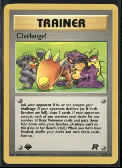 Challenge! 74/82 1st Edition - Pokemon TCG Team Rocket - Image 1