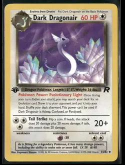 Dark Dragonair 33/82 1st Edition - Pokemon TCG Team Rocket - Image 1