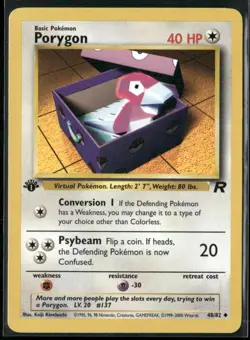 Porygon 48/82 1st Edition - Pokemon TCG Team Rocket - Image 1