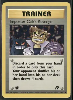 Imposter Oak's Revenge 76/82 1st Edition - Pokemon TCG Team Rocket - Image 1