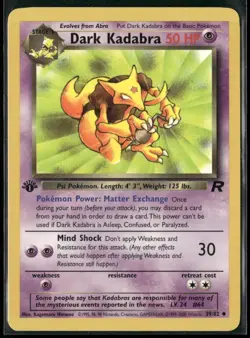 Dark Kadabra 39/82 1st Edition - Pokemon TCG Team Rocket - Image 1
