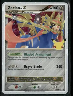 Zacian LV.X SWSH135 - Pokemon TCG Black Star Promo Celebrations 25th Anniversary - Image 1