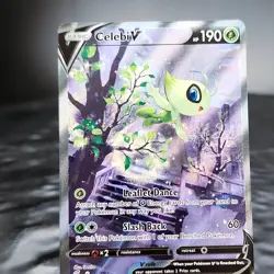Celebi V Alt Art 245/264 Fusion Strike Sword & Shield Secret Rare Pokemon NM - Image 2
