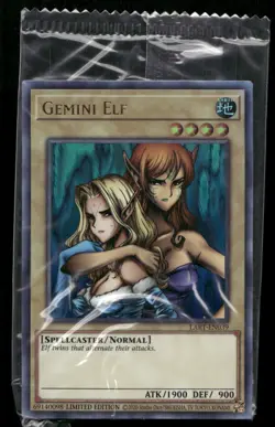 Yu-Gi-Oh! TCG Gemini Elf LART-EN039 Lost Art Promo Sealed - Image 1