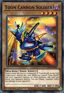 Toon Cannon Soldier 1st Common LDS1-EN060 Yu-Gi-Oh! - Image 1