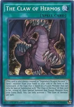 The Claw of Hermos - 1st Edition Dragons of Legend 2 LP YuGiOh - Image 1
