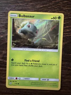 Bulbasaur 1/18 Scale Detective Pikachu Holo Card NM Condition - Image 1