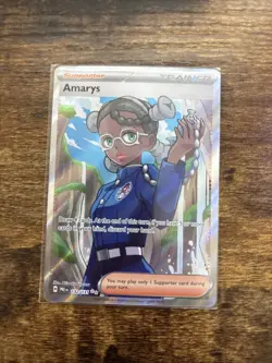 Amarys Full Art Holo Ultra Rare Prismatic Evolutions Pokemon TCG Card 132/131 - Image 1