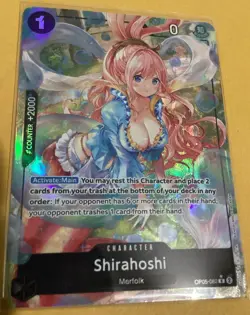 Shirahoshi Alt Art PRB01 One Piece Trading Card Game OP05-082 RARE IMU OPTCG NM - Image 2