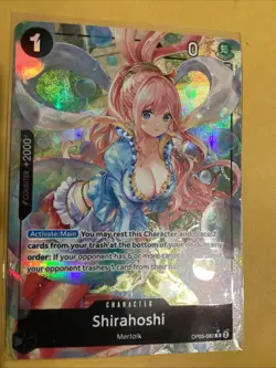 Shirahoshi Alt Art PRB01 One Piece Trading Card Game OP05-082 RARE IMU OPTCG NM - Image 5